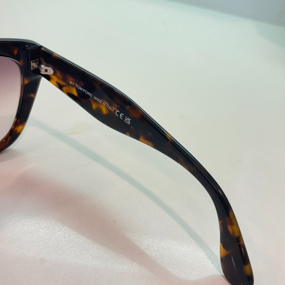 Tom Ford Rx FT0940 - 55F Cara Sunglasses Tortoise Shiny Vintage Dark Havana - Picture 10 of 11